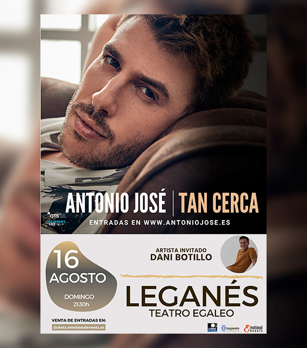 En este momento estás viendo Dani Botillo en concierto en Leganés con Antonio José